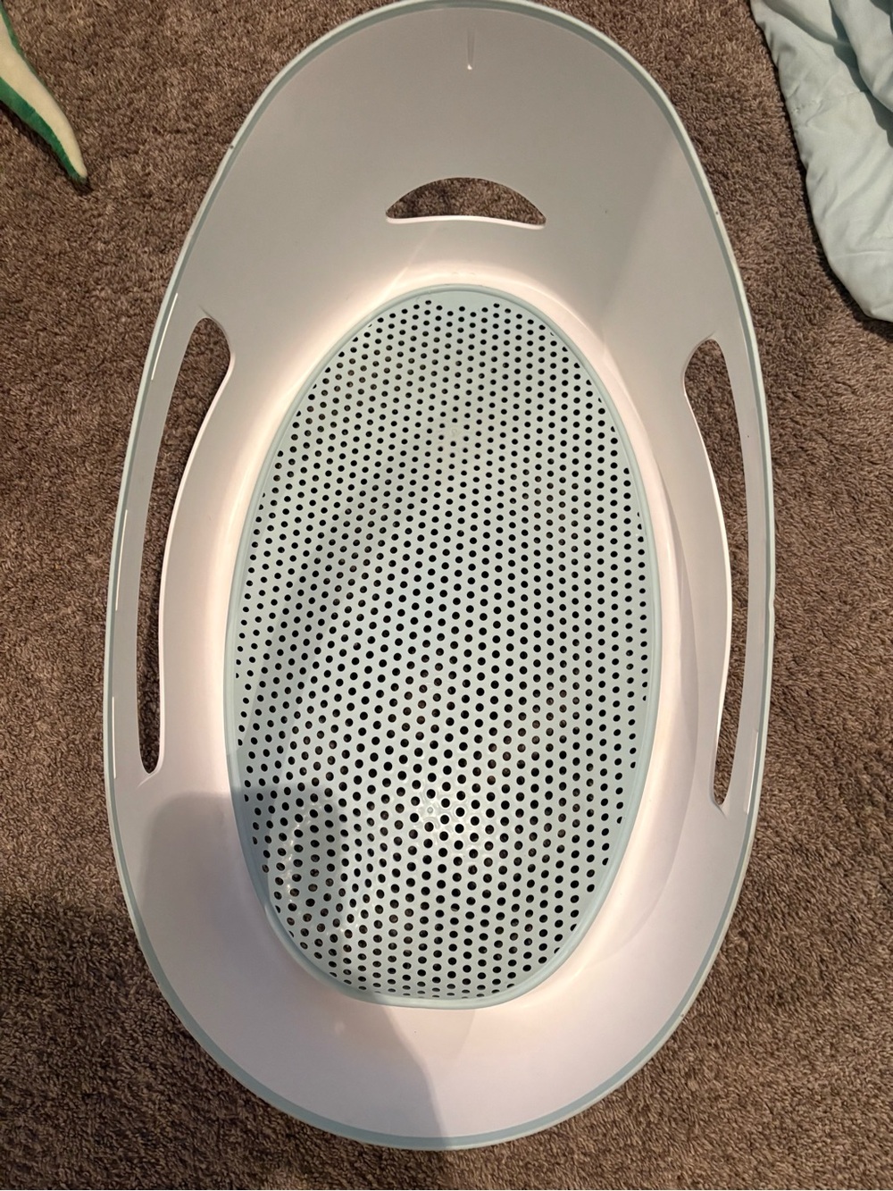 Angelcare baby bath  - Light Blue & White brand new